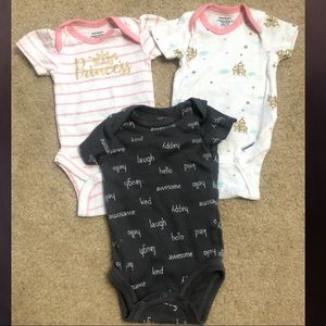 3 Newborn Onesies